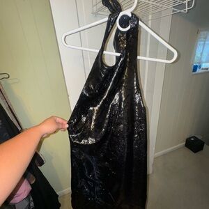 Zara Black Halter Dress